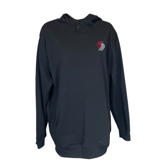 NBA Portland Blazers women’s fleece sweatshirt pullover medium - Picture 1 of 9